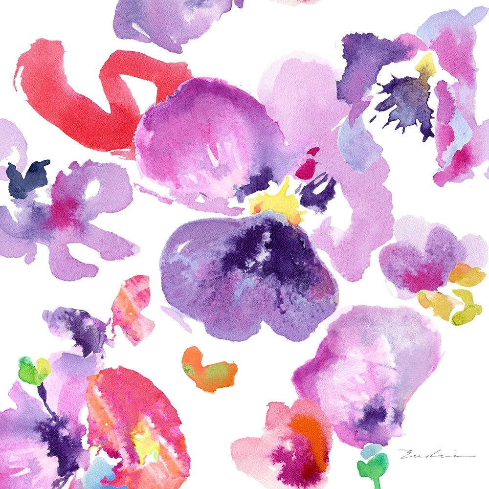 Wall Art Painting id:215258, Name: Watercolor Flower Composition III, Artist: Evelia Designs