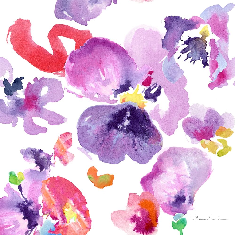 Wall Art Painting id:220373, Name: Watercolor Flower Composition III, Artist: Evelia Designs