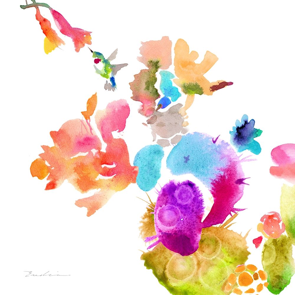 Wall Art Painting id:215264, Name: Watercolor Flower Composition IX, Artist: Evelia Designs