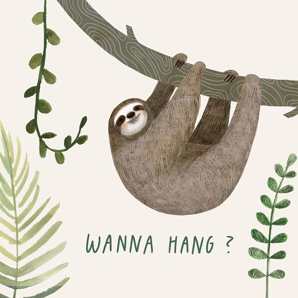 Art Print: Sloth Sayings I