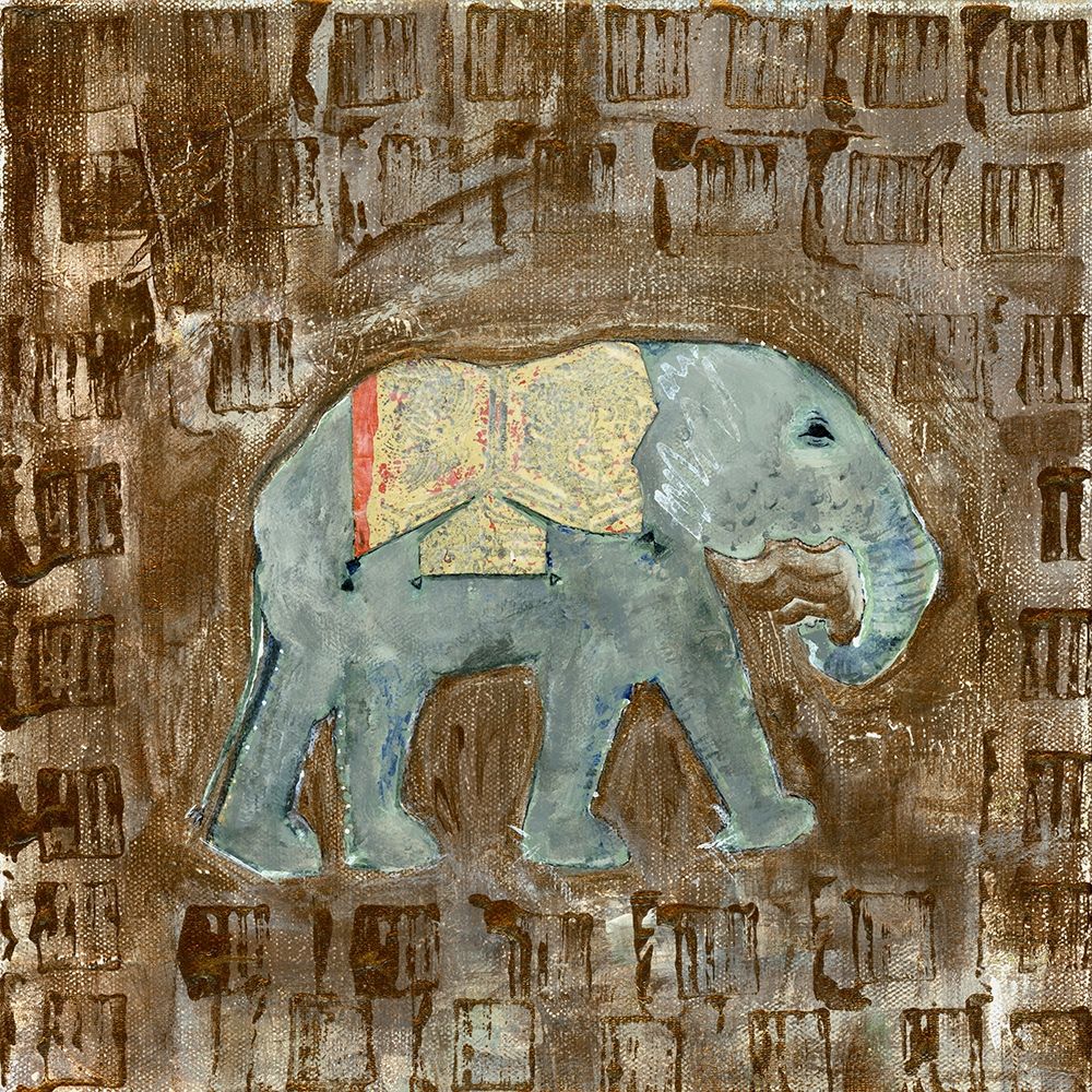 Wall Art Painting id:228239, Name: Global Elephant III, Artist: Daavettila, Tara