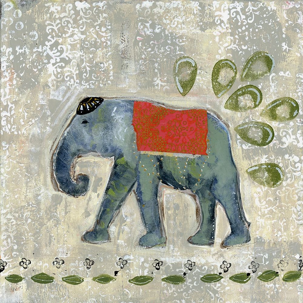 Wall Art Painting id:228240, Name: Global Elephant IV, Artist: Daavettila, Tara