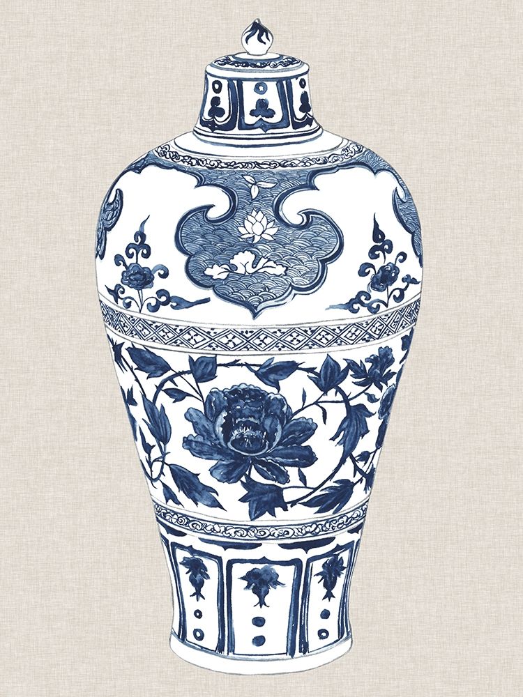Wall Art Painting id:228481, Name: Antique Chinese Vase I, Artist: Wang, Melissa
