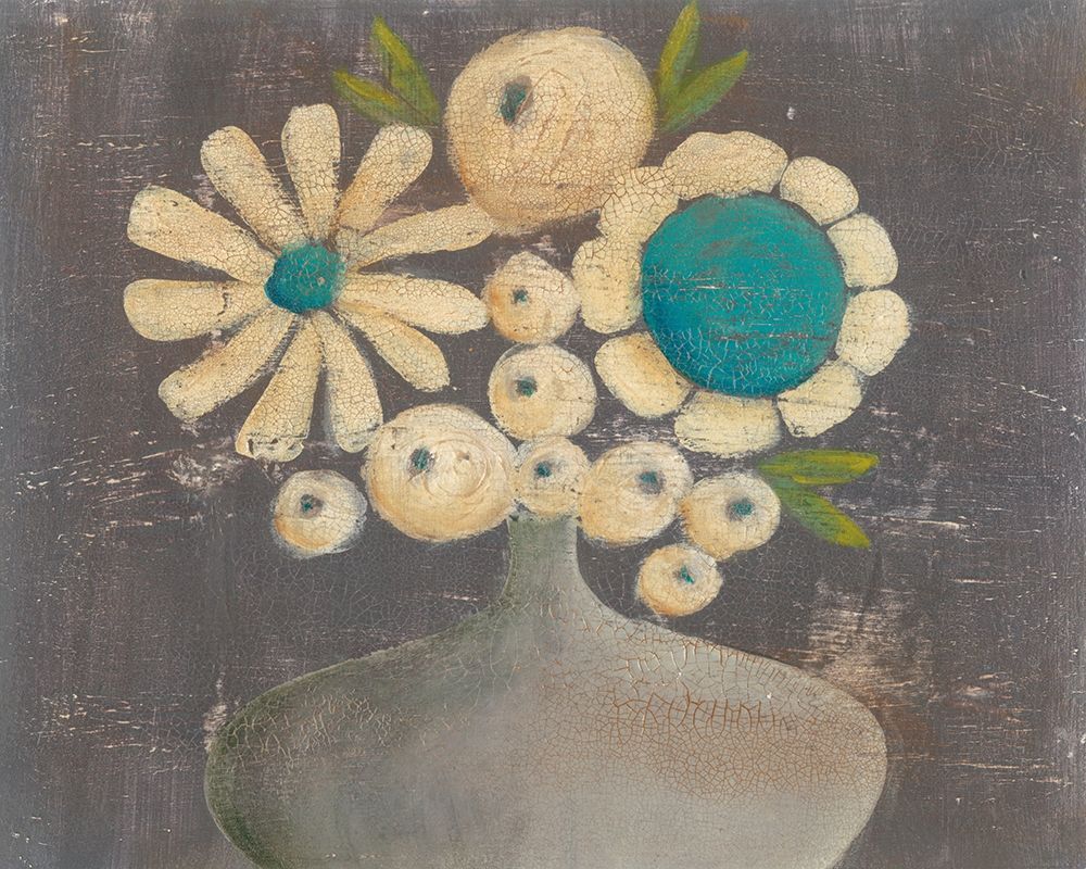 Wall Art Painting id:229037, Name: Crackled Bouquet I, Artist: Moore, Regina