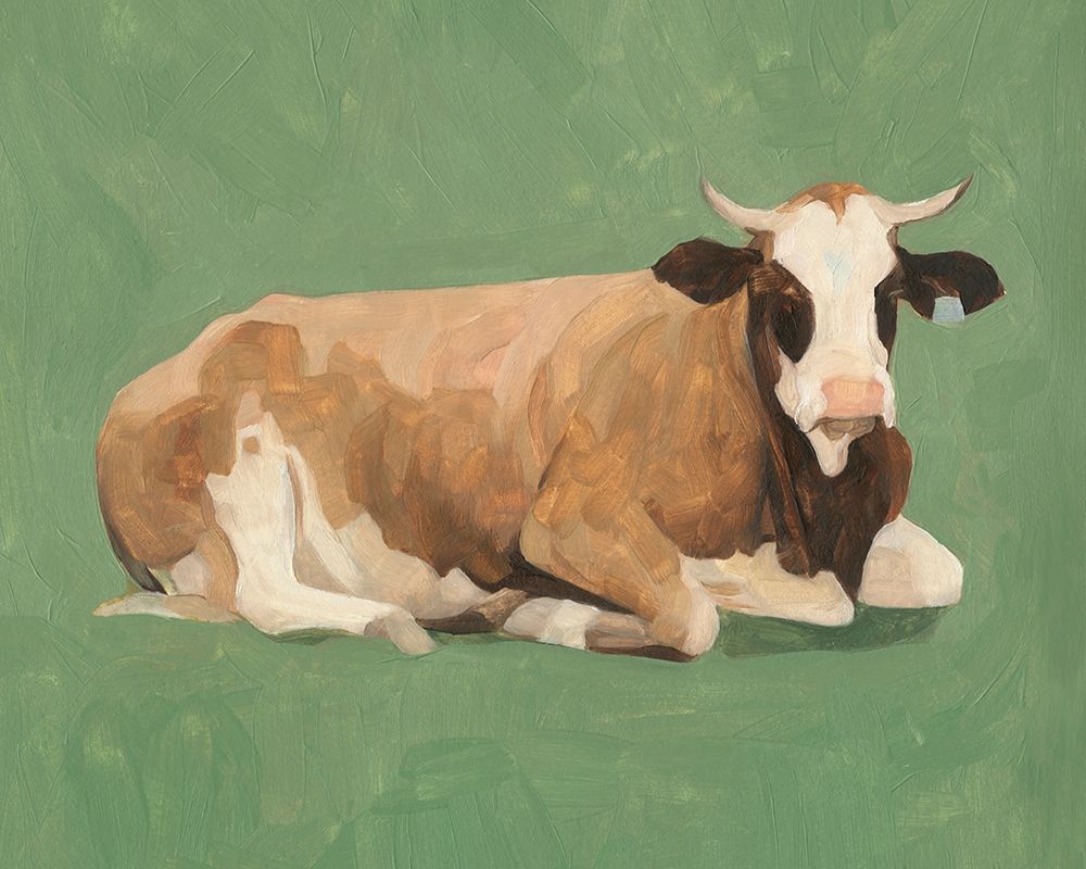 Wall Art Painting id:229067, Name: How Now Brown Cow II, Artist: Scarvey, Emma