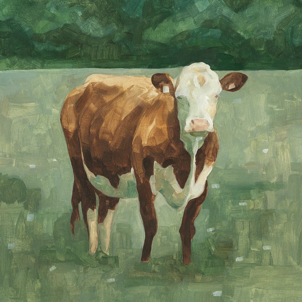 Wall Art Painting id:229126, Name: Hereford Cattle I, Artist: Scarvey, Emma