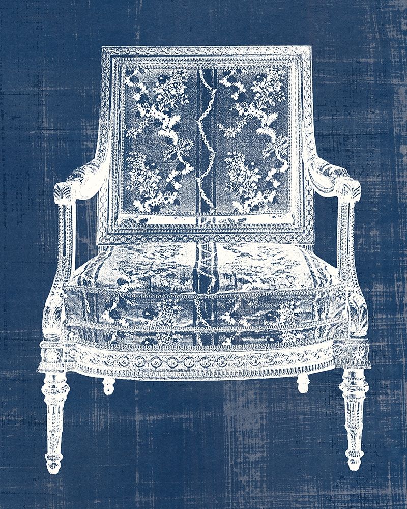 Wall Art Painting id:229490, Name: Antique Chair Blueprint VI, Artist: Vision Studio 