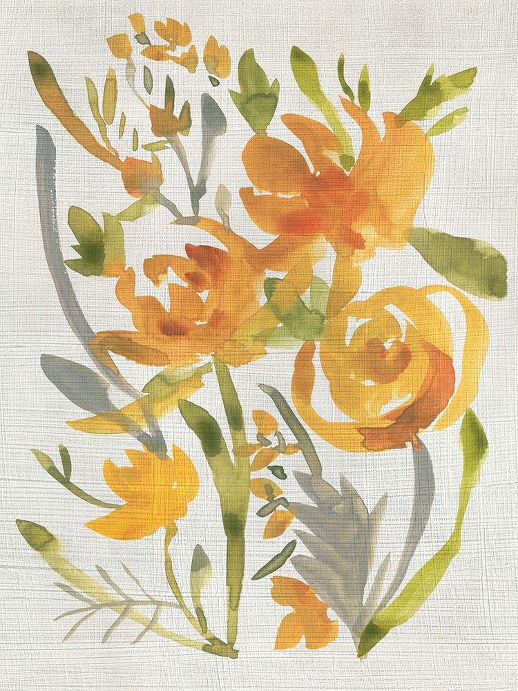 Wall Art Painting id:283072, Name: Butterscotch Bouquet II, Artist: Zarris, Chariklia