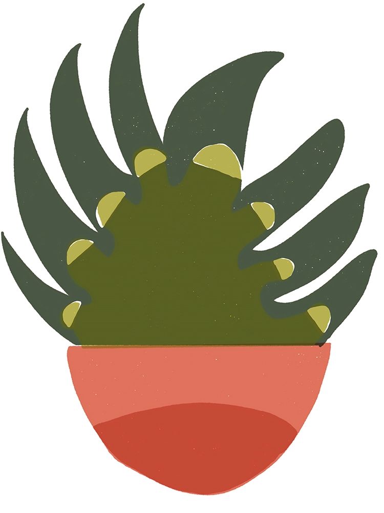 Art Print: Mod Cactus IX