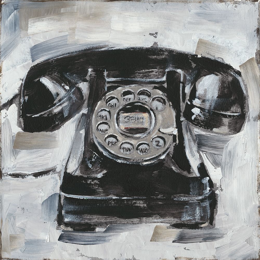 Wall Art Painting id:246360, Name: Retro Phone I, Artist: Harper, Ethan
