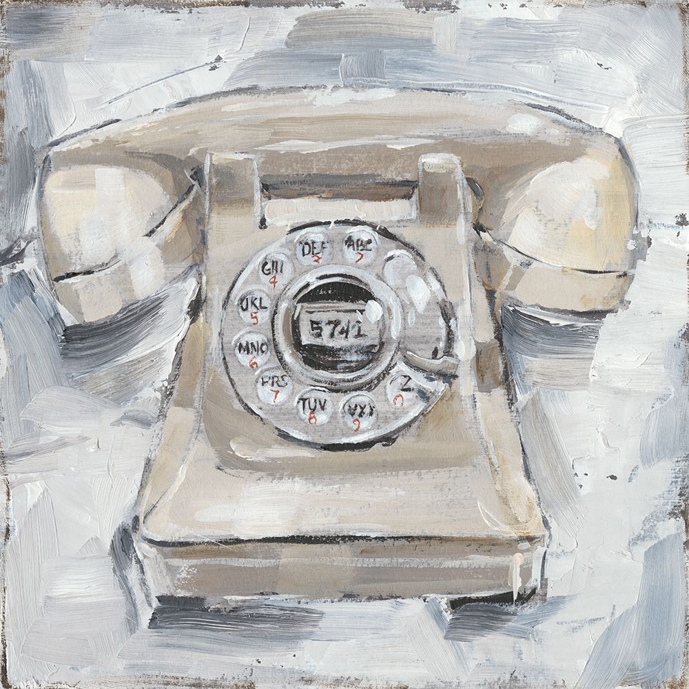 Wall Art Painting id:244418, Name: Retro Phone II, Artist: Harper, Ethan