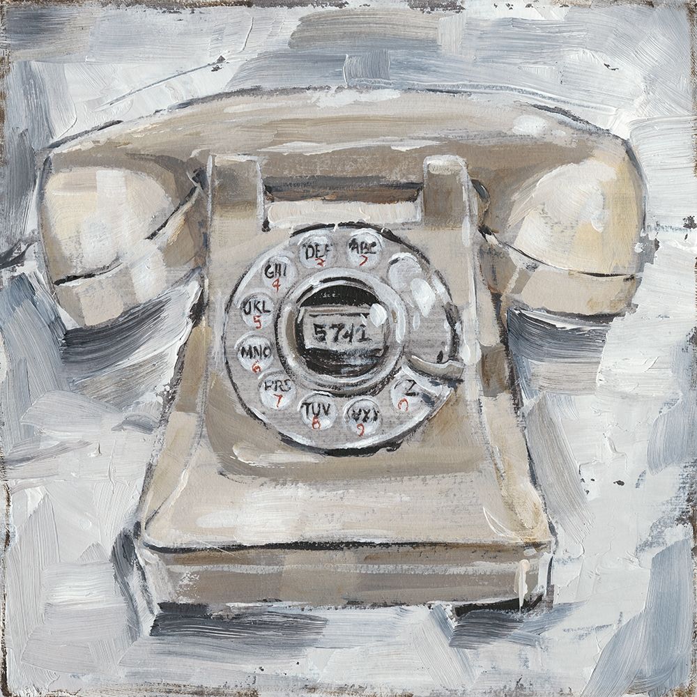 Wall Art Painting id:246361, Name: Retro Phone II, Artist: Harper, Ethan