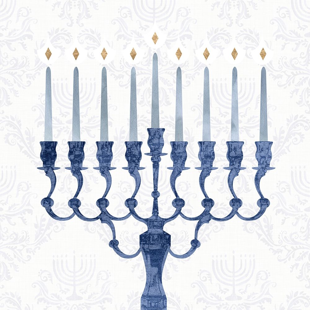 Wall Art Painting id:230852, Name: Sophisticated Hanukkah I, Artist: Borges, Victoria