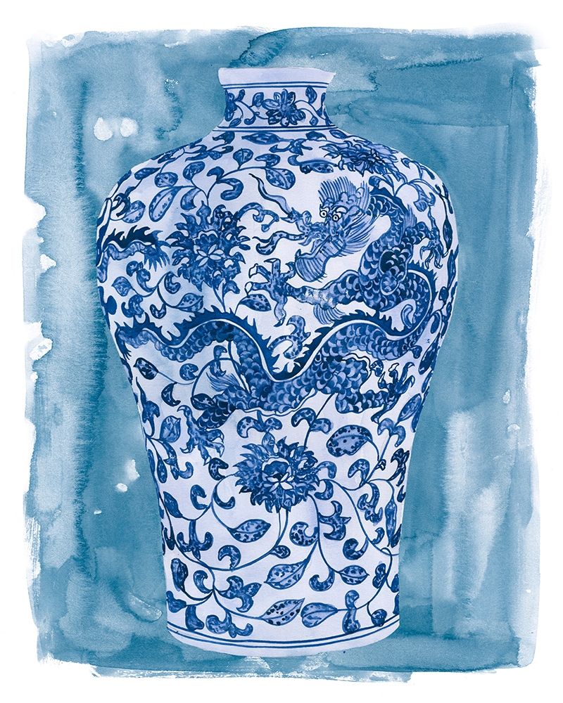 Wall Art Painting id:258544, Name: Ming Vase I, Artist: Wang, Melissa