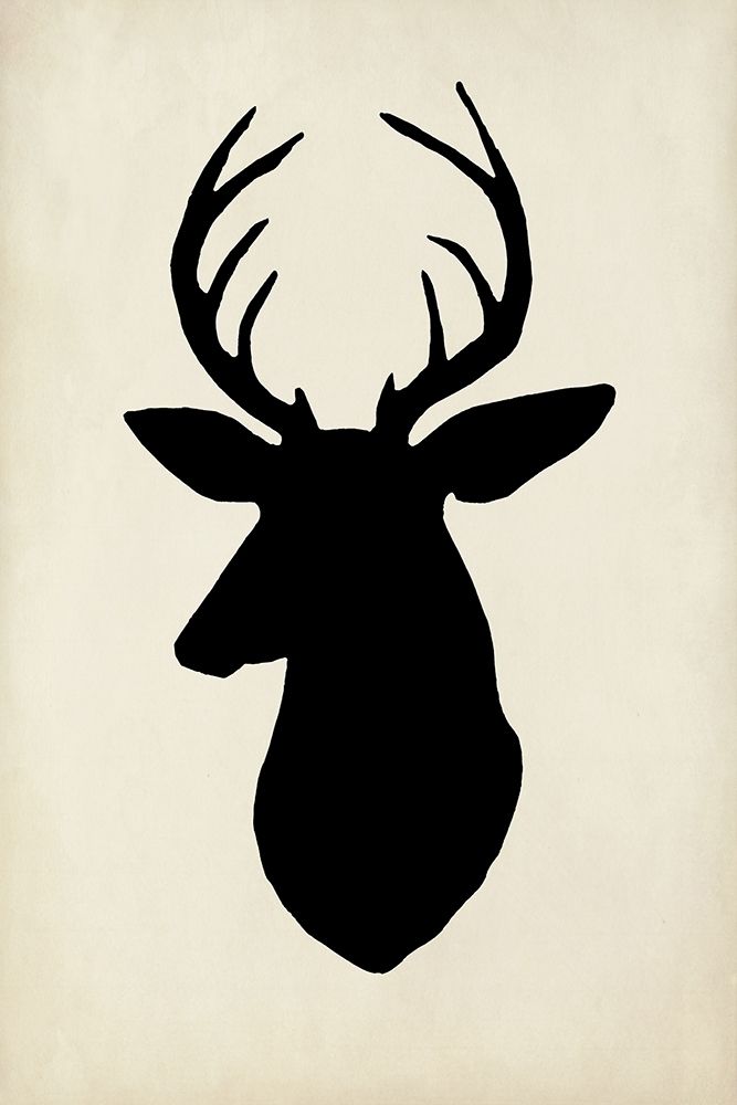 Wall Art Painting id:226582, Name: White Tail Silhouette II (PS), Artist: Popp, Grace