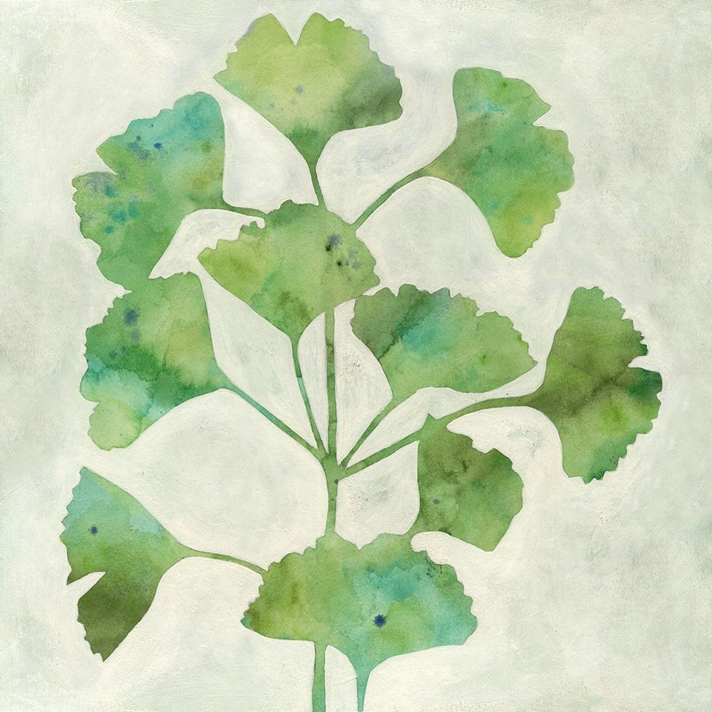Wall Art Painting id:226589, Name: Ginkgo Green I, Artist: Meagher, Megan