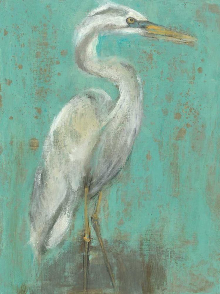 Wall Art Painting id:68532, Name: Seaspray Heron I, Artist: Goldberger, Jennifer