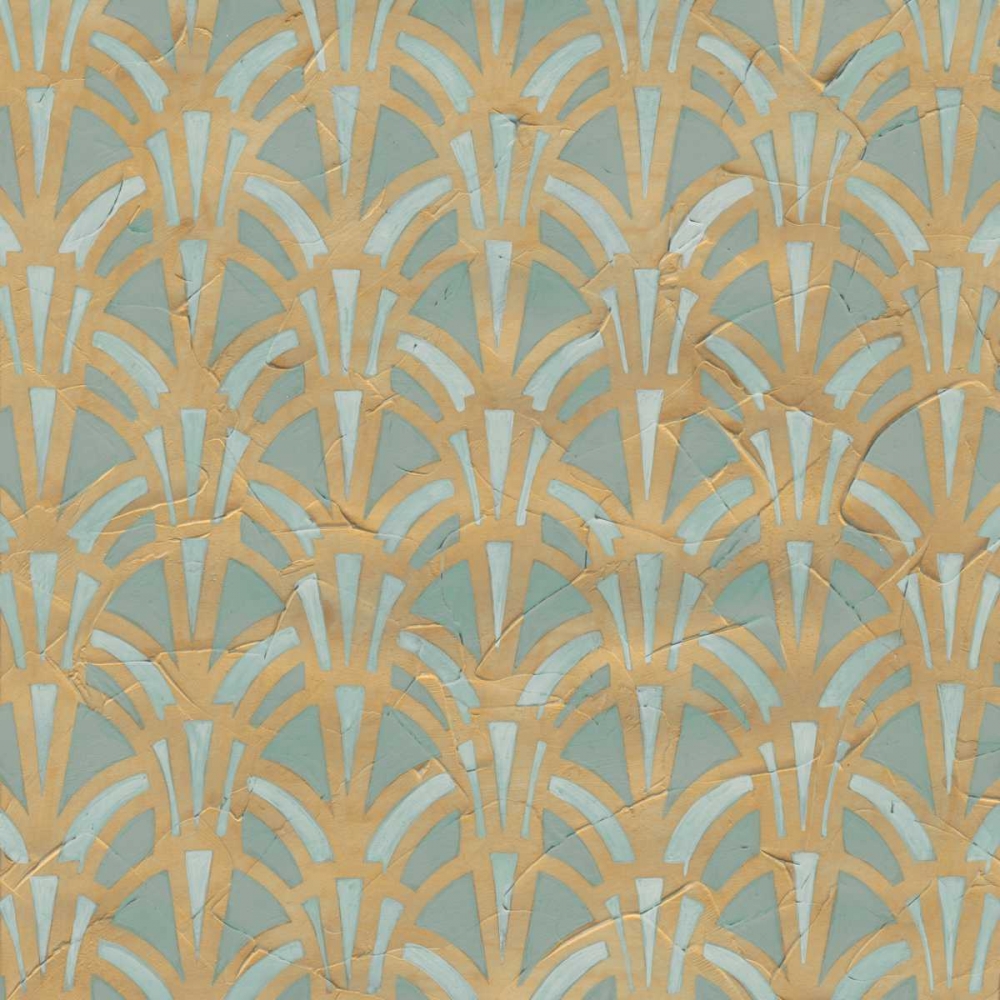 Wall Art Painting id:137500, Name: Non-Embellished Gilded Deco Motif II, Artist: Vess, June Erica