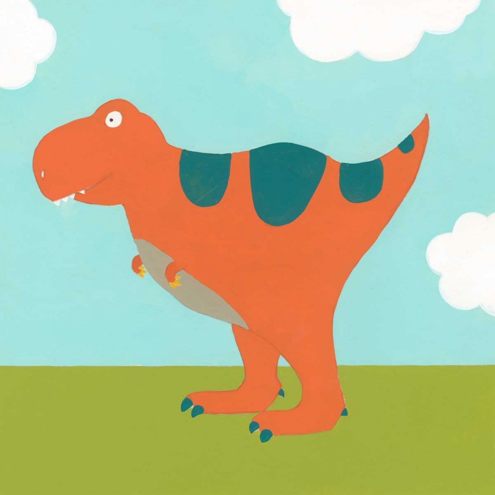 Wall Art Painting id:76828, Name: Playtime Dino I, Artist: Vess, June Erica