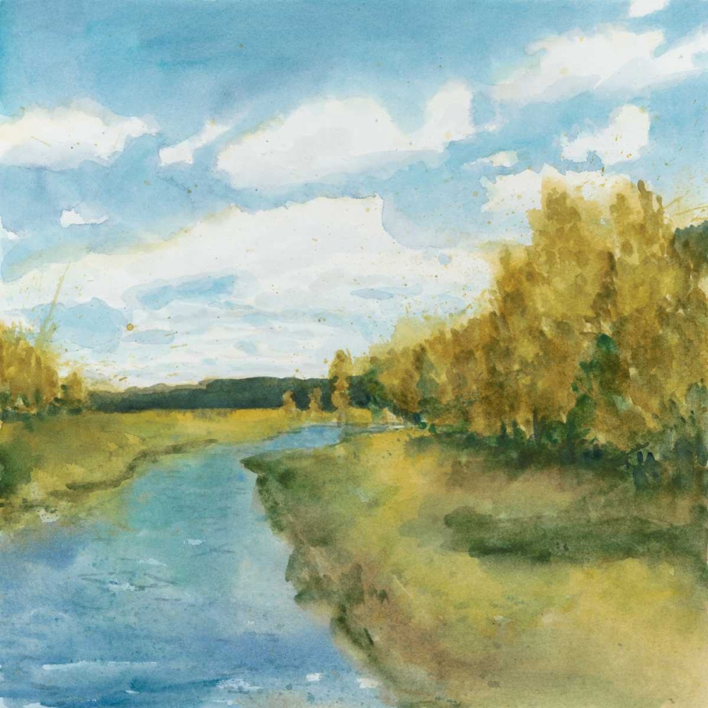 Wall Art Painting id:77065, Name: River Sketch I, Artist: Meagher, Megan