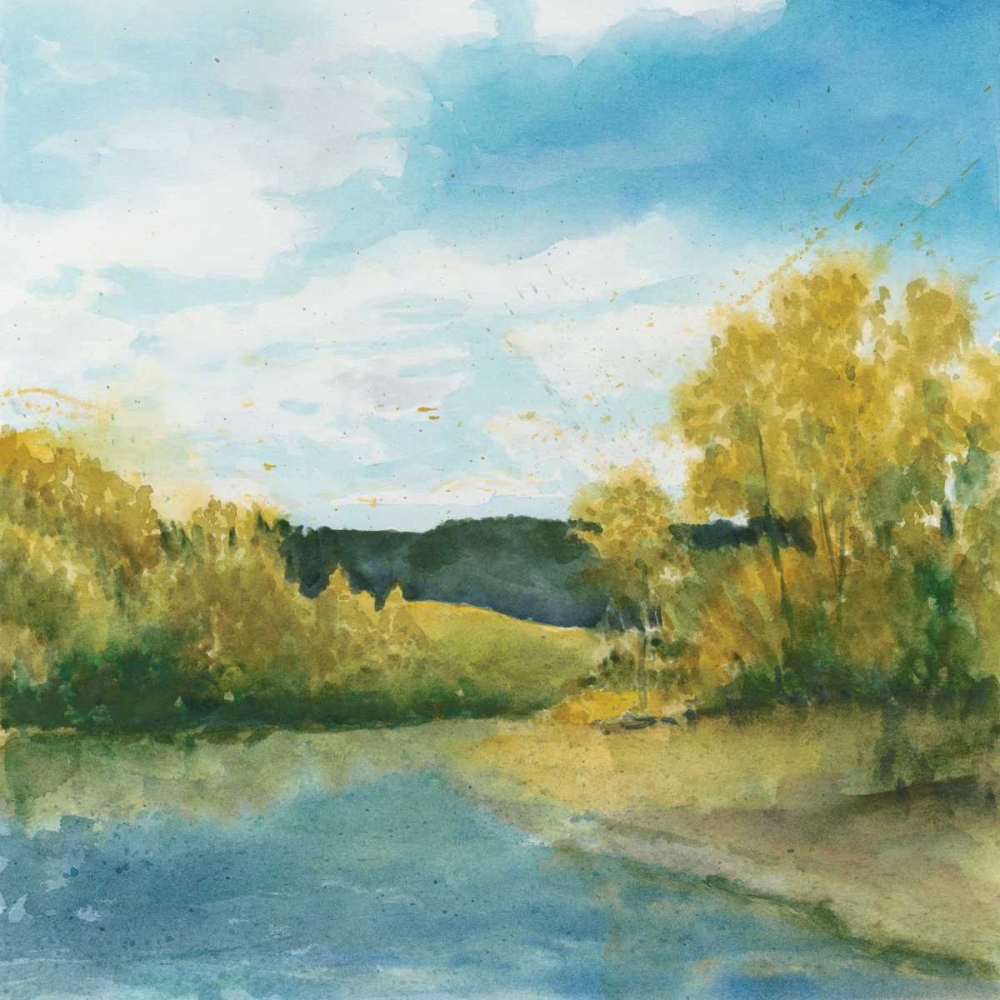 Wall Art Painting id:77066, Name: River Sketch II, Artist: Meagher, Megan