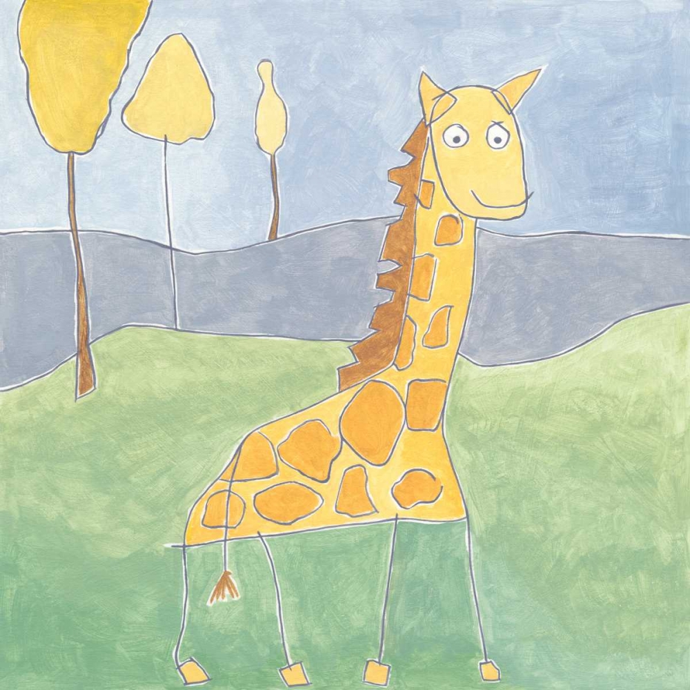 Wall Art Painting id:83675, Name: Quinns Giraffe, Artist: Meagher, Megan