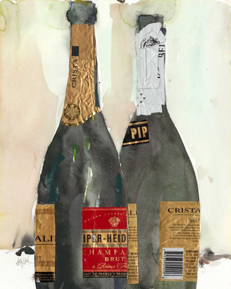 Wall Art Painting id:83870, Name: After the Bubbly I, Artist: Dixon, Samuel