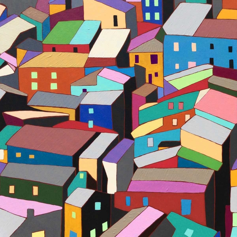 Wall Art Painting id:84775, Name: Rooftops I, Artist: Galapon, Nikki