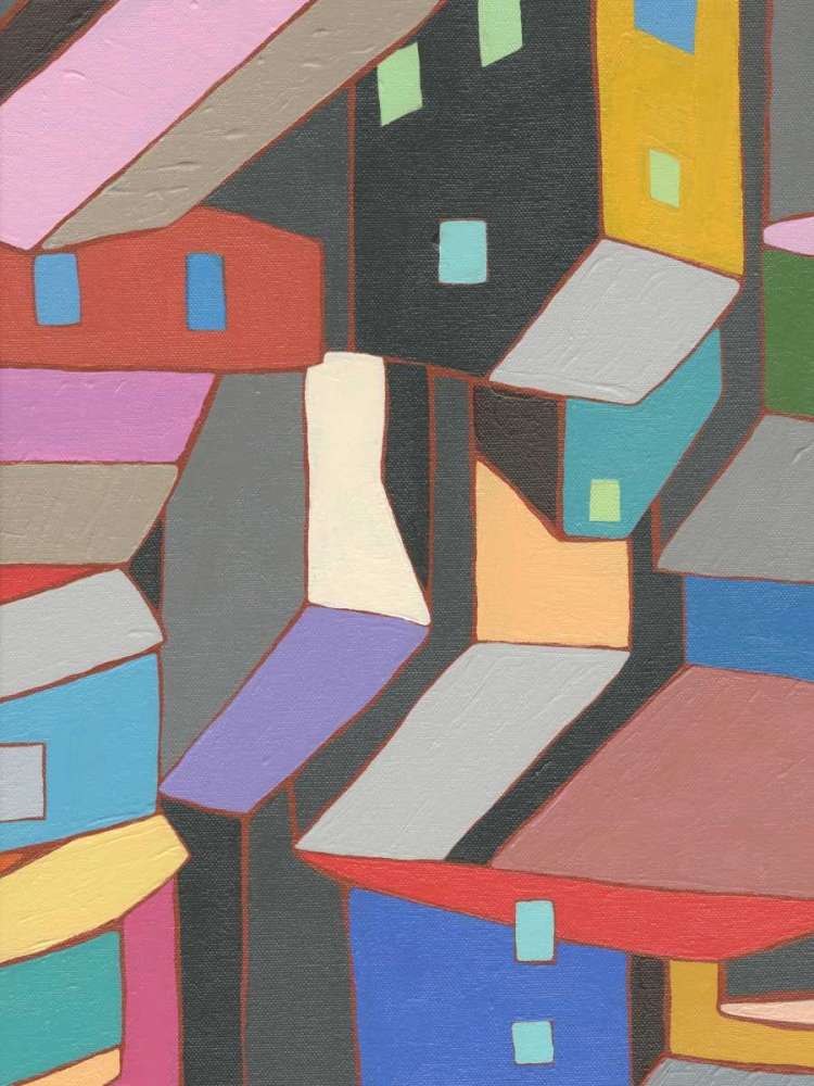 Wall Art Painting id:84805, Name: Rooftops in Color V, Artist: Galapon, Nikki