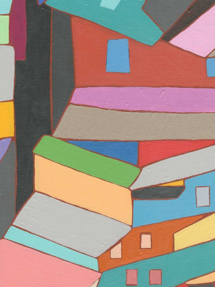 Wall Art Painting id:84806, Name: Rooftops in Color VI, Artist: Galapon, Nikki