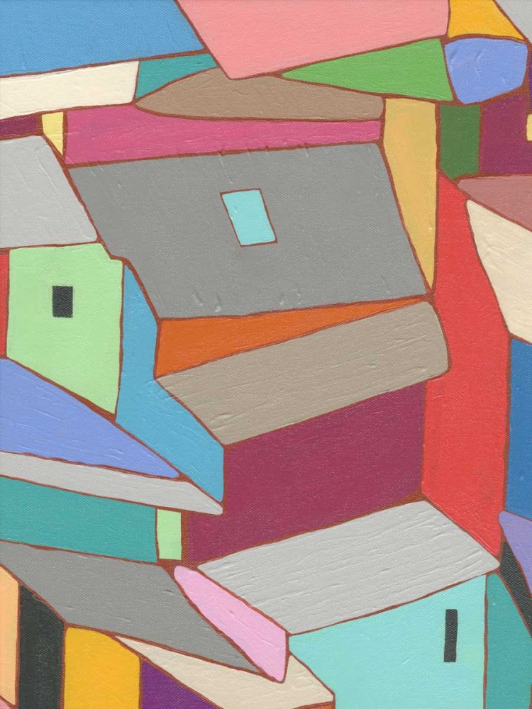 Wall Art Painting id:84811, Name: Rooftops in Color XI, Artist: Galapon, Nikki