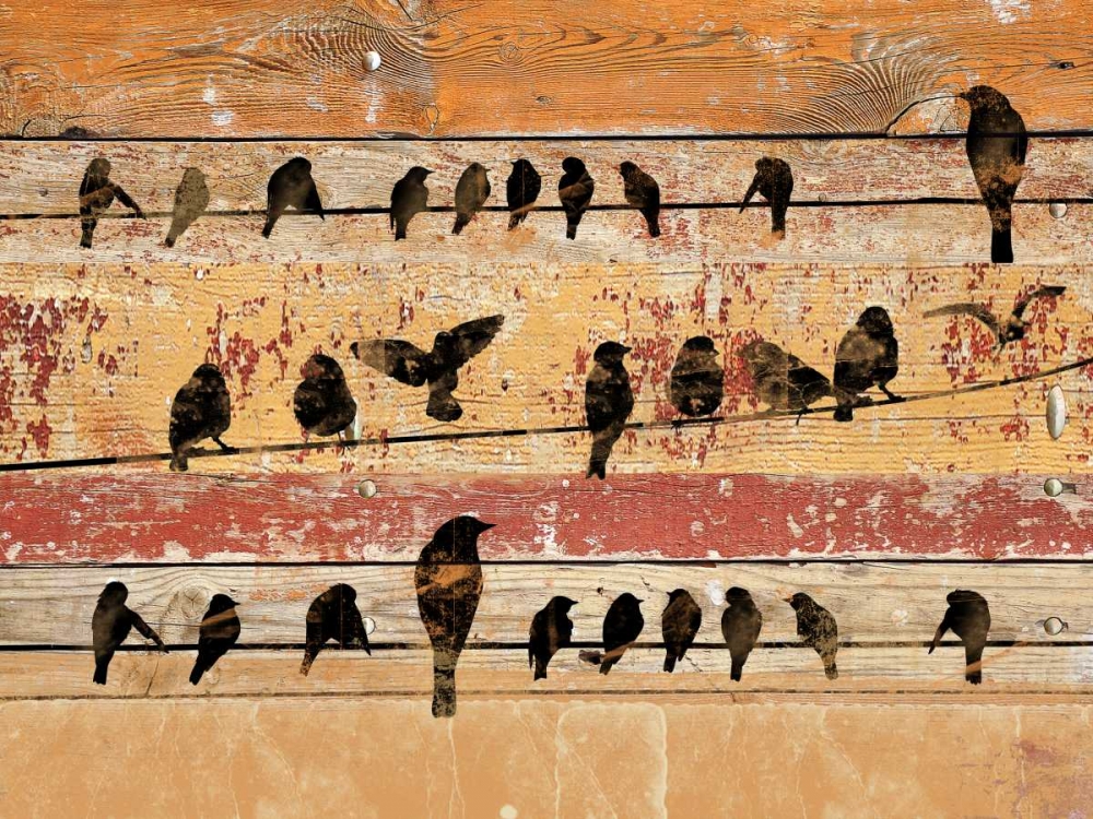 Wall Art Painting id:183875, Name: Birds on Wood V, Artist: Orlov, Irena