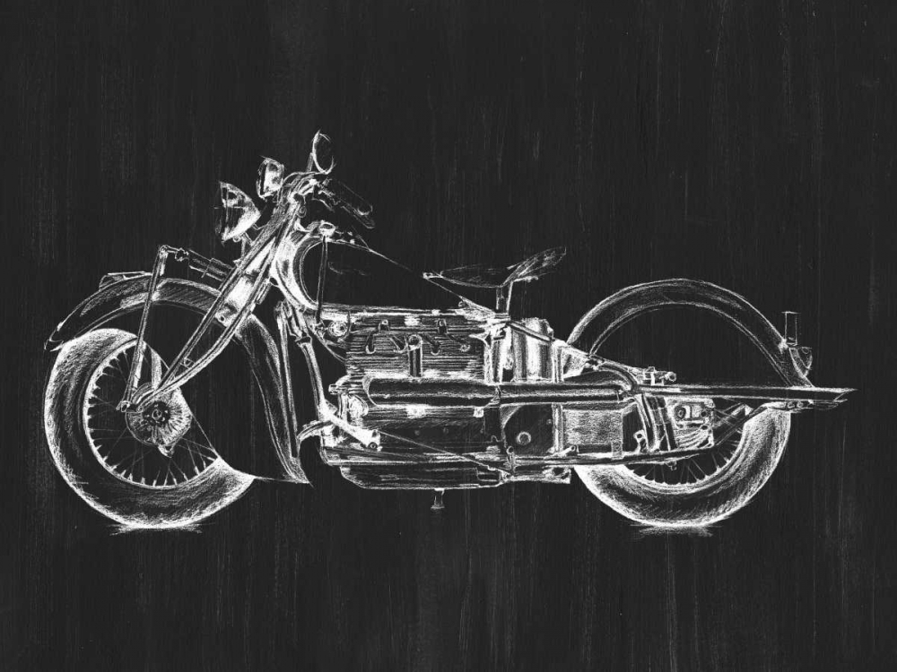 Wall Art Painting id:98436, Name: Motorcycle Graphic I, Artist: Meagher, Megan