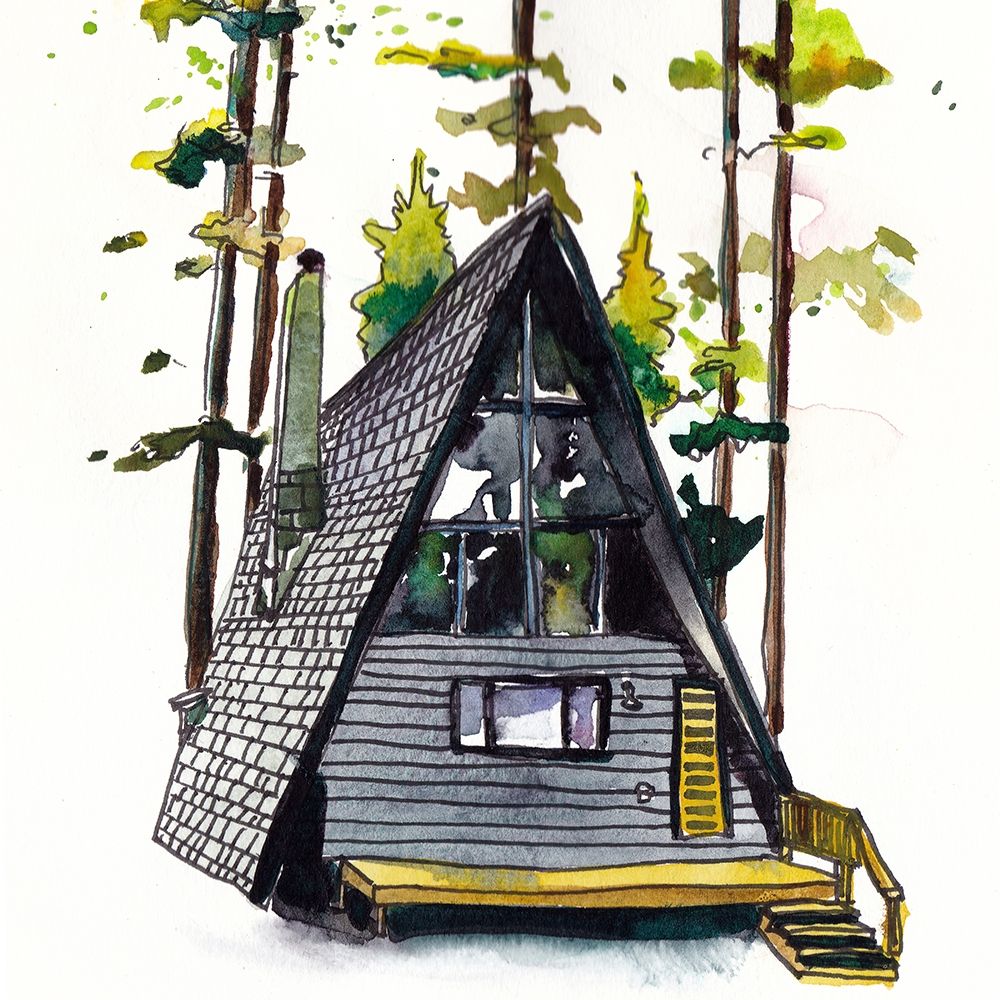 Wall Art Painting id:275272, Name: Rad Cabin II, Artist: McCreery, Paul