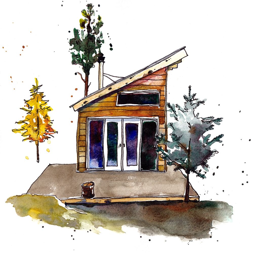 Wall Art Painting id:275274, Name: Rad Cabin IV, Artist: McCreery, Paul