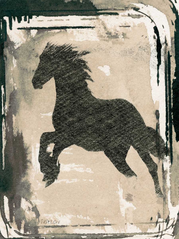 Wall Art Painting id:121608, Name: Running Horse I, Artist: Orlov, Irena