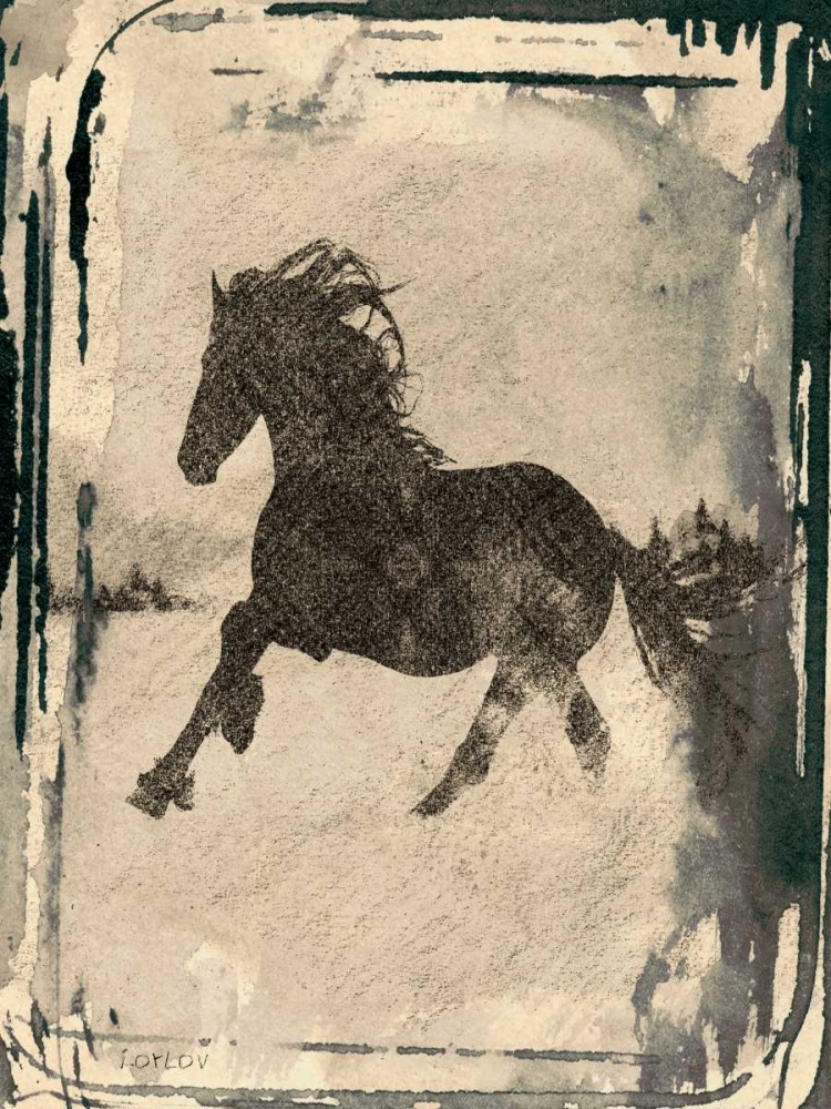 Wall Art Painting id:121609, Name: Running Horse II, Artist: Orlov, Irena