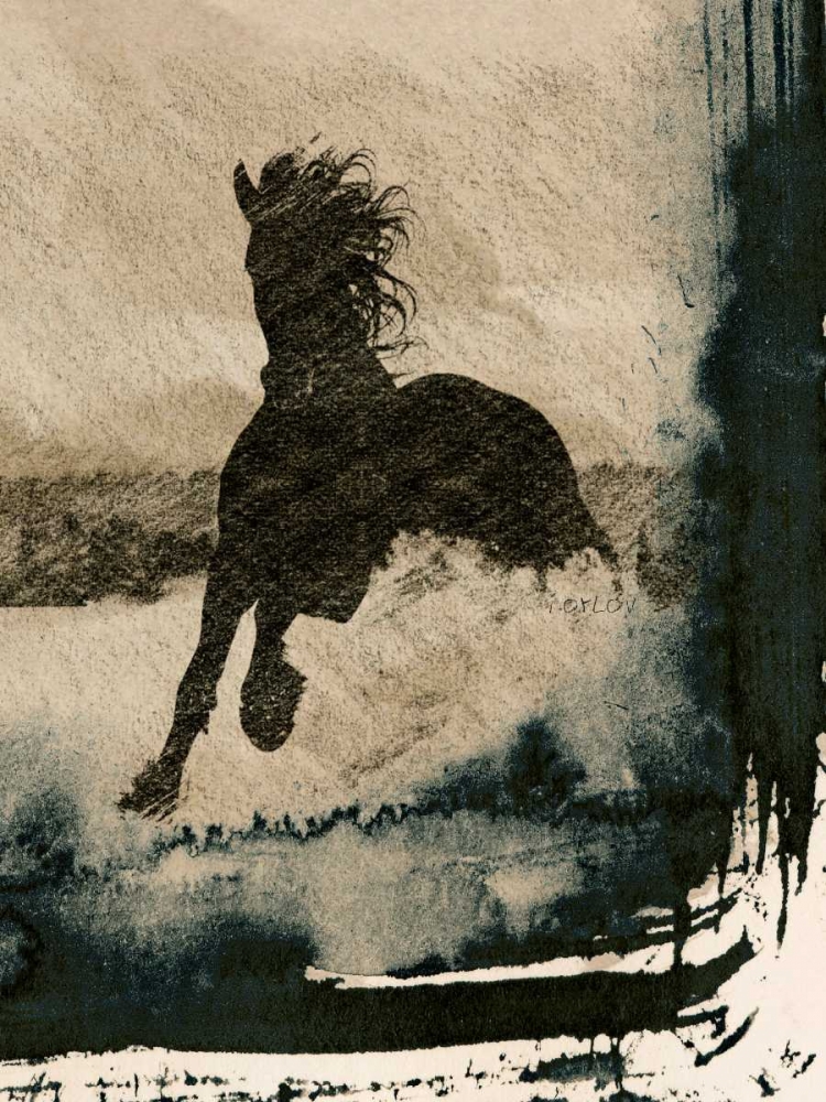 Wall Art Painting id:121610, Name: Running Horse III, Artist: Orlov, Irena