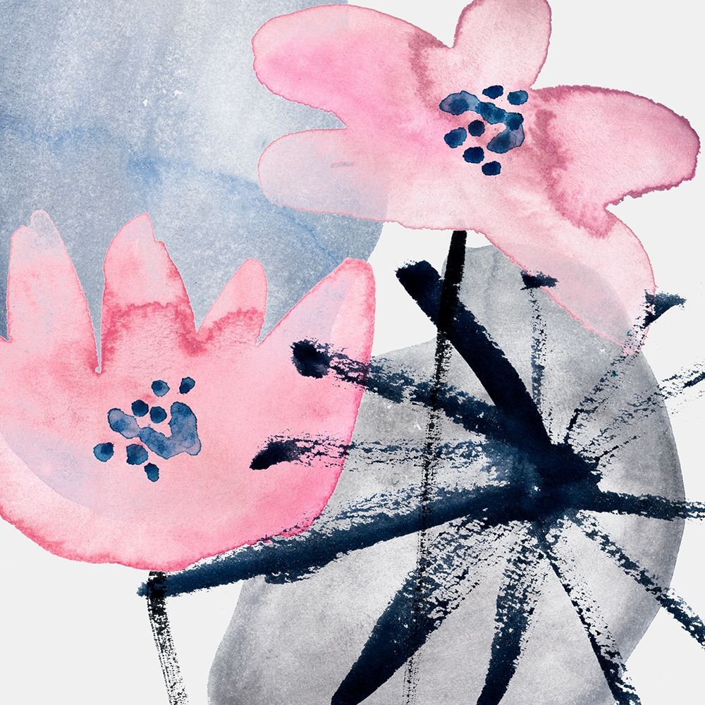 Wall Art Painting id:302454, Name: Pink Water Lilies III, Artist: Wang, Melissa