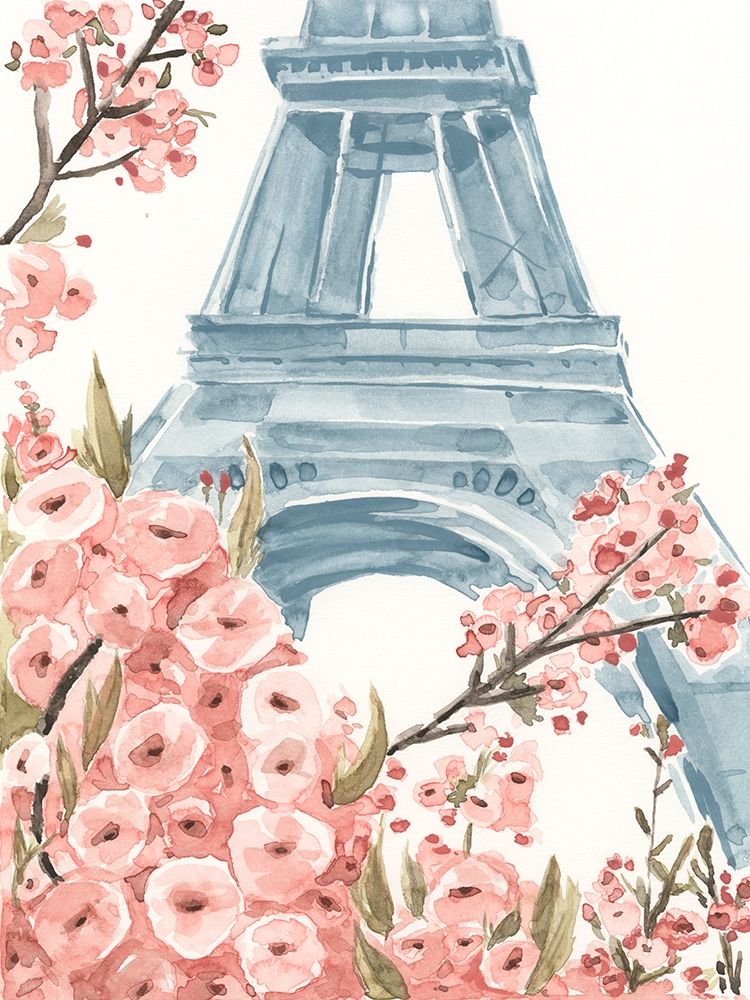 Wall Art Painting id:312715, Name: Paris Cherry Blossoms I, Artist: Warren, Annie