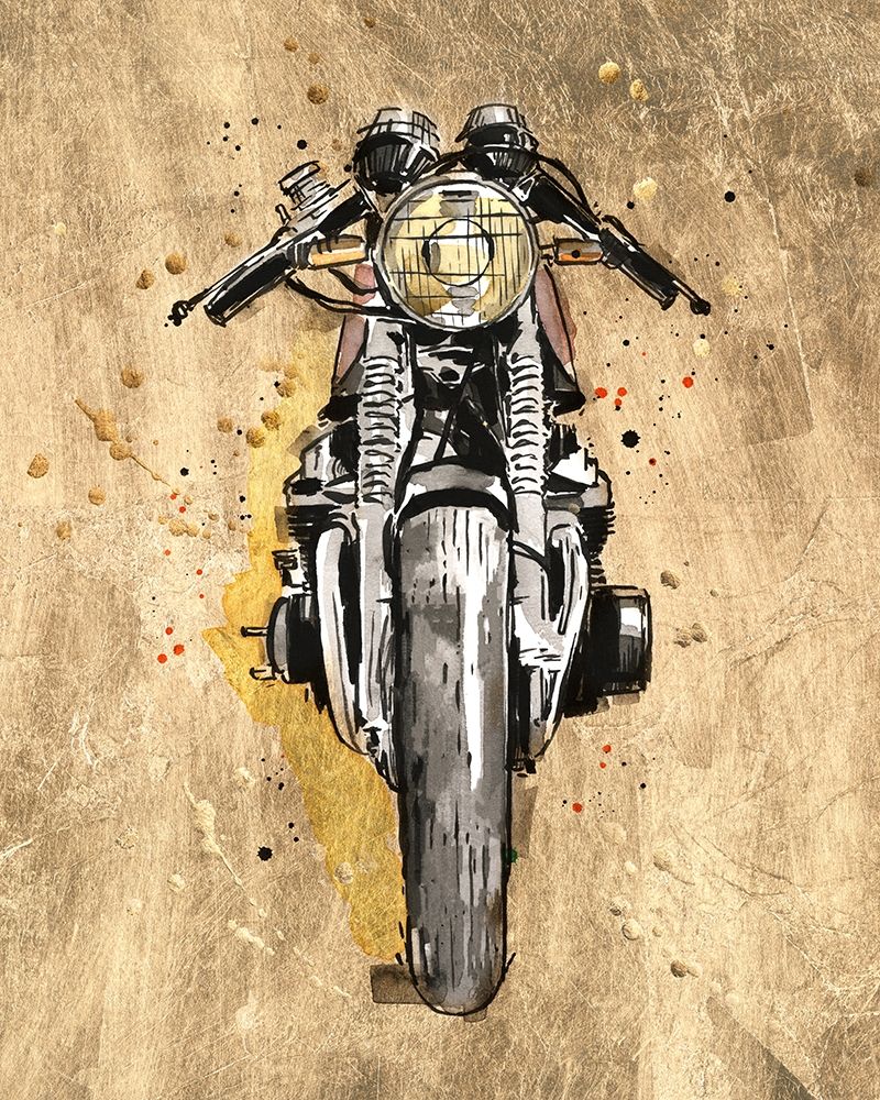 Wall Art Painting id:313146, Name: Metallic Rider I, Artist: Warren, Annie
