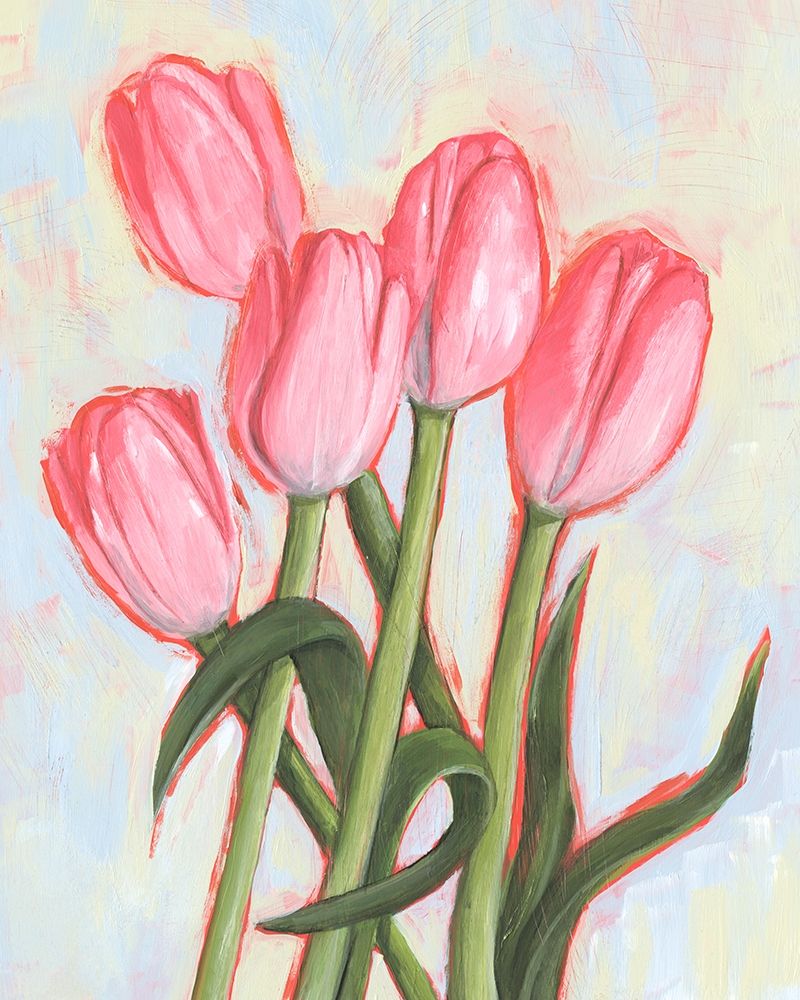 Wall Art Painting id:313834, Name: Peppy Tulip I, Artist: Warren, Annie