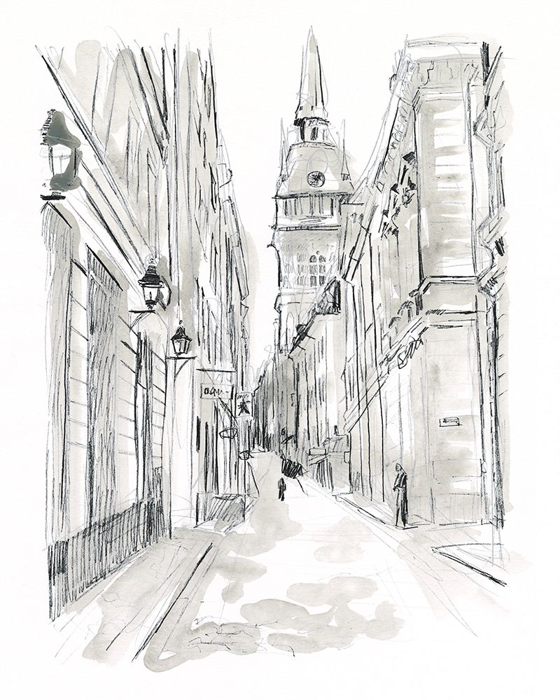 Art Print: European City Sketch III