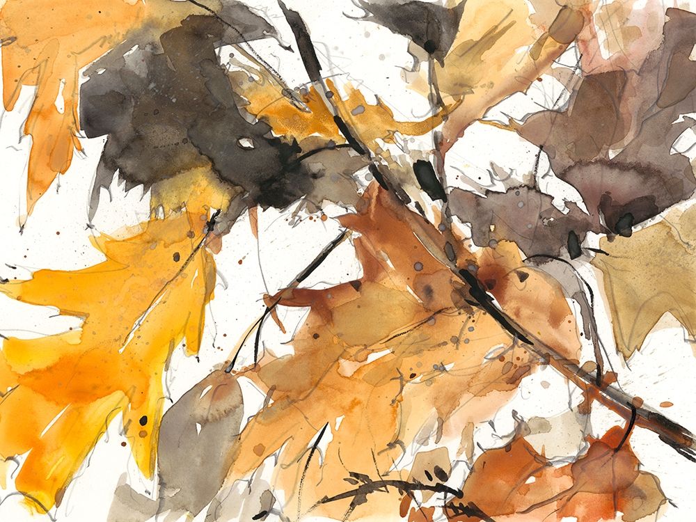 Wall Art Painting id:329258, Name: Watercolor Autumn Leaves I, Artist: Dixon, Samuel