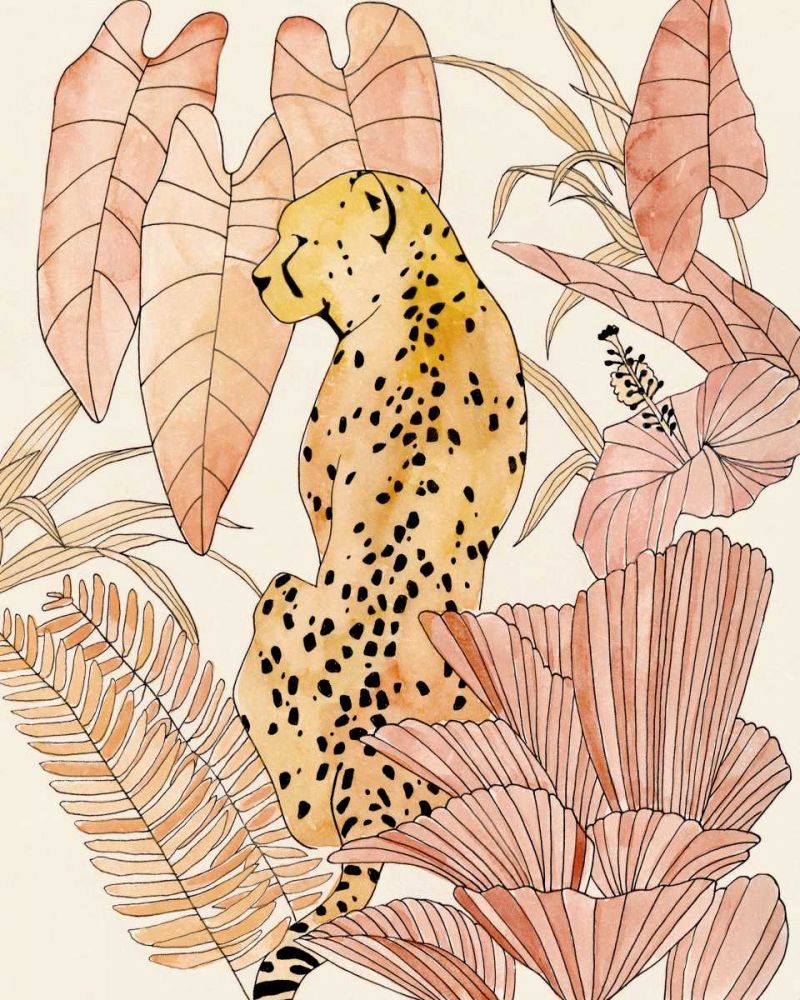 Wall Art Painting id:327671, Name: Blush Cheetah I, Artist: Warren, Annie