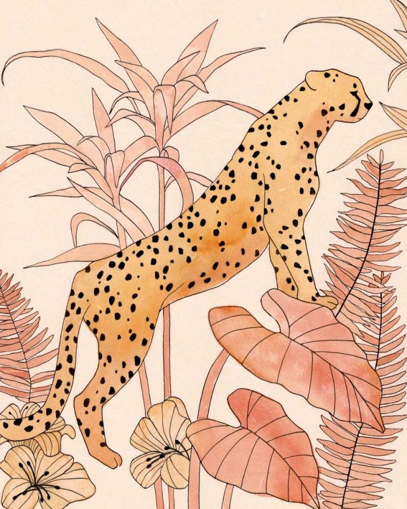 Wall Art Painting id:327672, Name: Blush Cheetah II, Artist: Warren, Annie