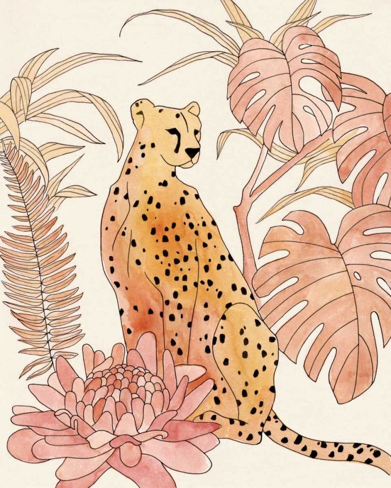 Wall Art Painting id:327673, Name: Blush Cheetah III, Artist: Warren, Annie