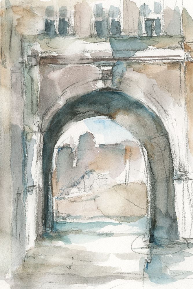 Wall Art Painting id:411464, Name: Watercolor Arch Studies IV, Artist: Harper, Ethan