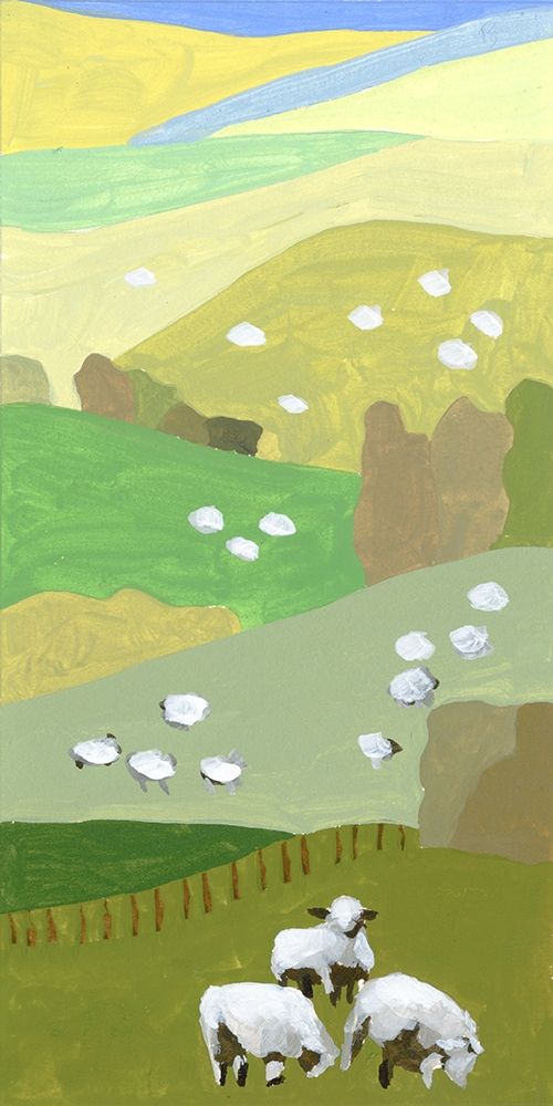 Wall Art Painting id:339546, Name: Mountain Sheep II, Artist: Wang, Melissa