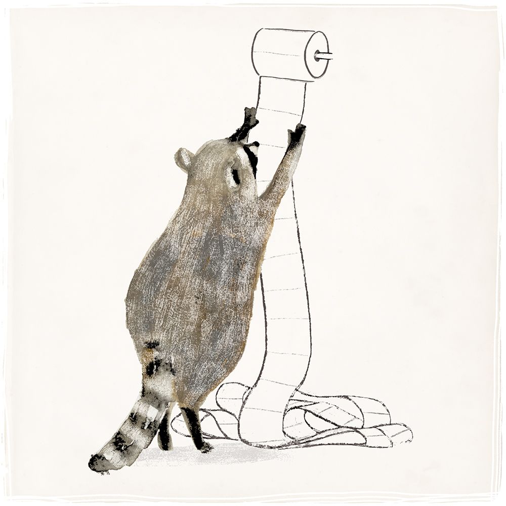 Wall Art Painting id:339910, Name: Rascally Raccoon IV, Artist: Barnes, Victoria